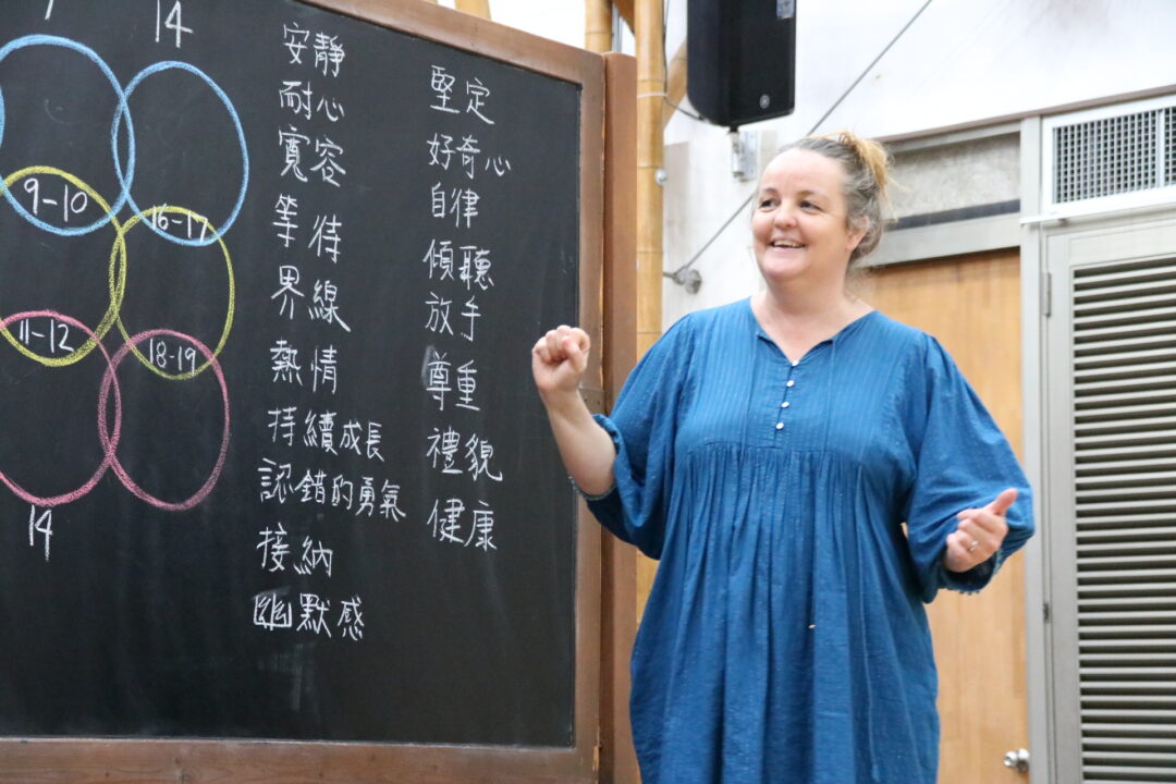 Melanie Deefholts in a Taiwan School 2023